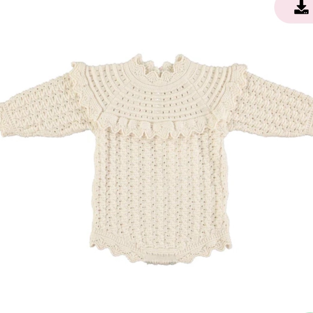 Bebe Organic Silcia Cream Romper